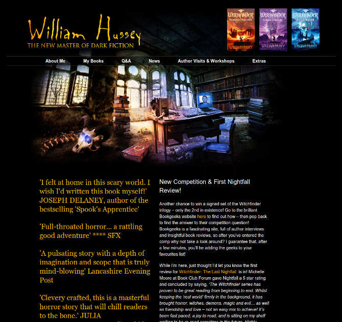 New website launched for William Hussey