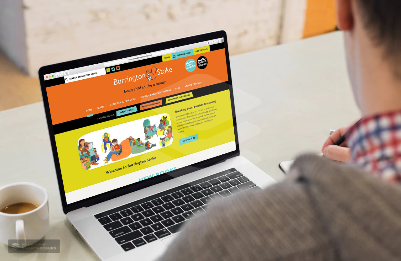 Barrington Stoke go nuts for new website